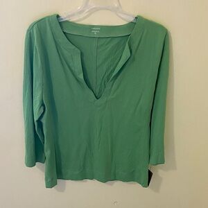 Massini Jade V-Neck Blouse
